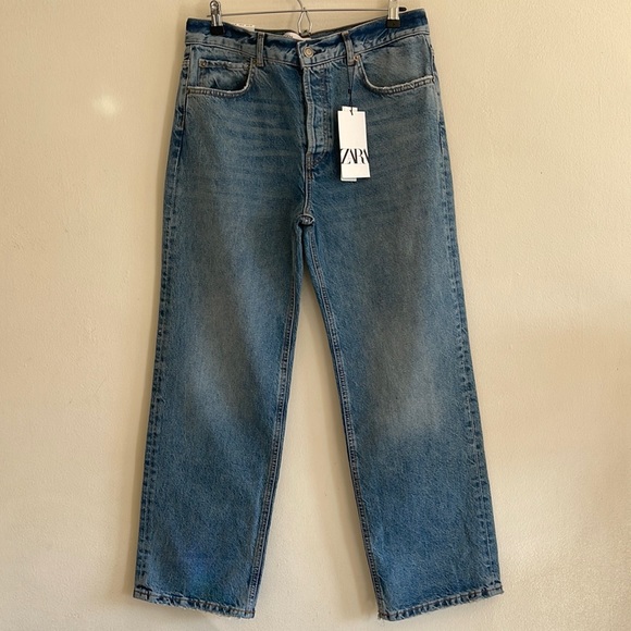 Zara Relaxed Boyfriend Straight Leg | NWT | Size 8 - Picture 6 of 12